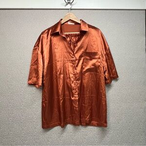 XL Ekouaer Satin Pajama Shorts Set